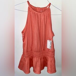 NWT Nine West Coral Sleeveless Tunic